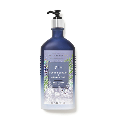 BBW Aromatherapy Black Current +Cedarwood Body Lotion 192ml - Shams Shopping Centre Bath & Body Works  