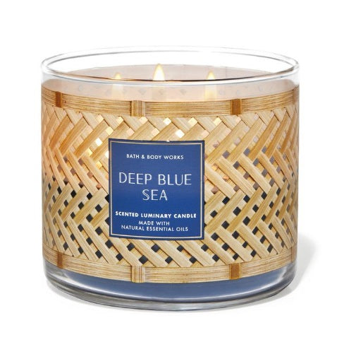BBW White Barn Deep Blue Sea Scented Candle 411g - Shams Shopping Centre Bath & Body Works  
