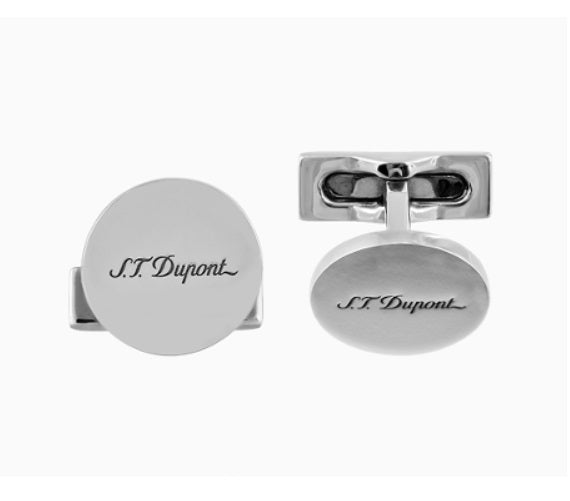 ST Dupont Cufflinks Silver Iconic 005834 - Shams Shopping Centre ST Dupont  