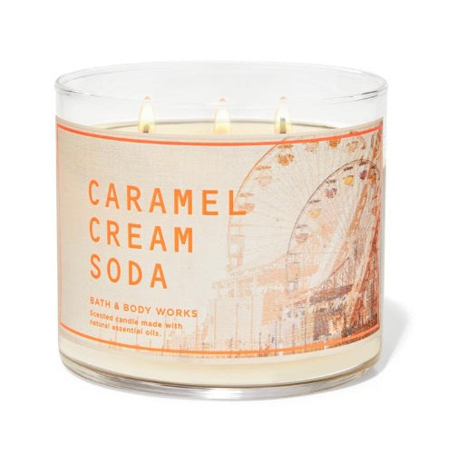 BBW Caramel Cream Soda Scented Candle 411g - Shams Shopping Centre Bath & Body Works  