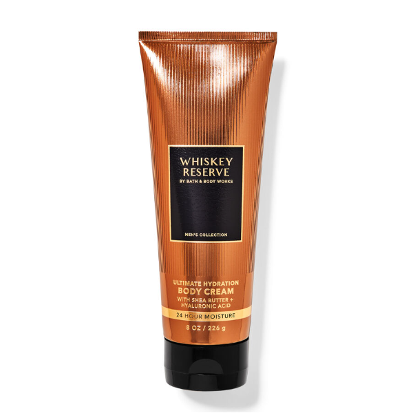 BBW Men's Whiskey Reserve Body Cream 226g - Shams Shopping Centre Bath & Body Works  