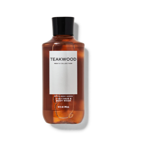 BBW Men's Teakwood Shower Gel 295ml - Shams Shopping Centre Bath & Body Works  