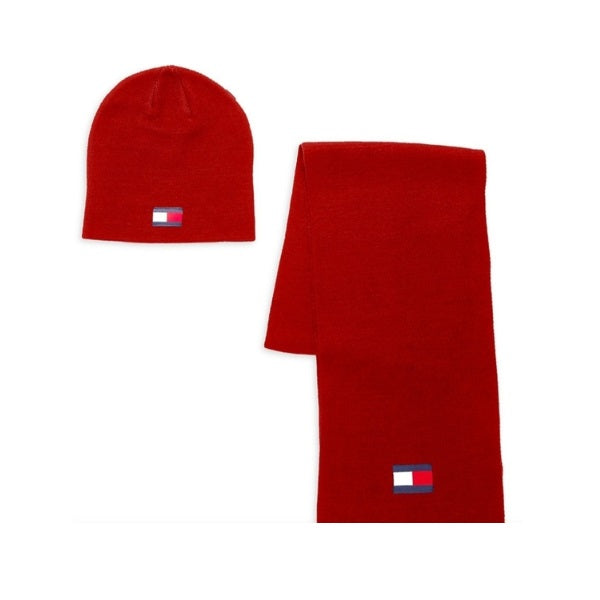 Tommy Hilfiger Hat & Scar-Red