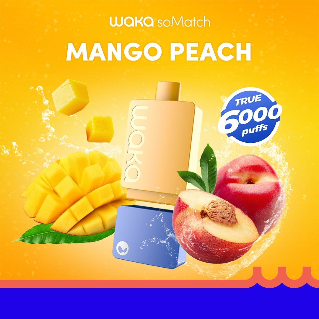 Relx Waka Disposable Mango Peach 3% (Without Battery) - Shams Shopping Centre Relx  