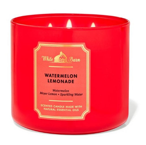 BBW White Barn Watermelon & Lemonade Scented Candle 411g - Shams Shopping Centre Bath & Body Works  