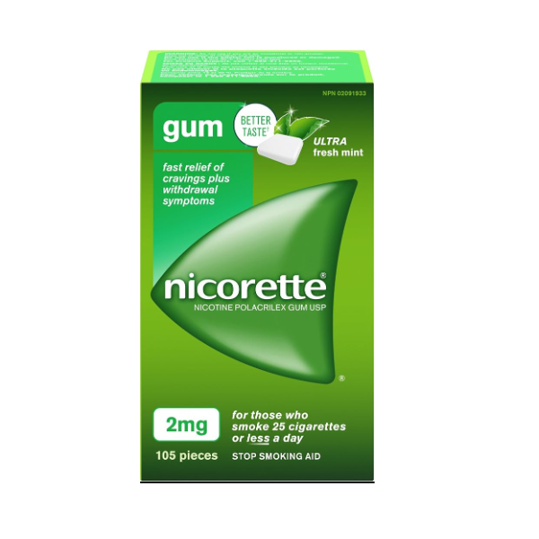 Nicorette Ultra Fresh Mint 2mg Gum 105p