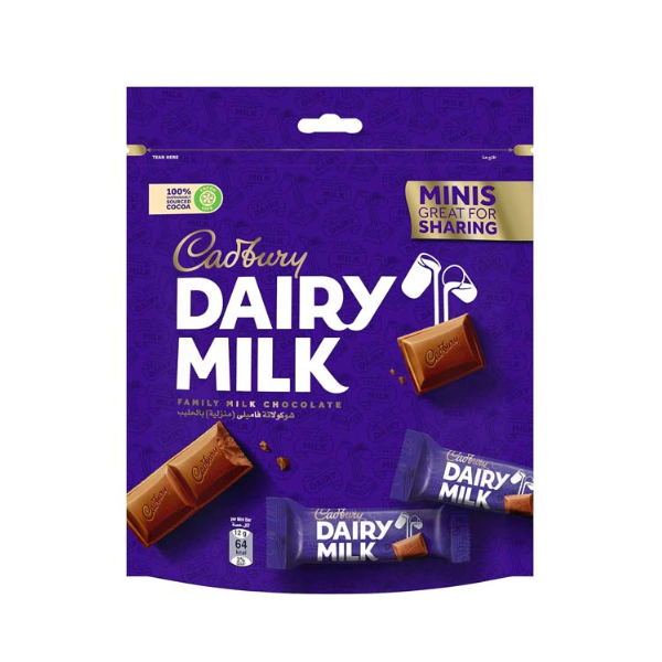Cadbury Dairy Milk Minis Chocolates - 168g - Shams Shopping Centre Cadburys  