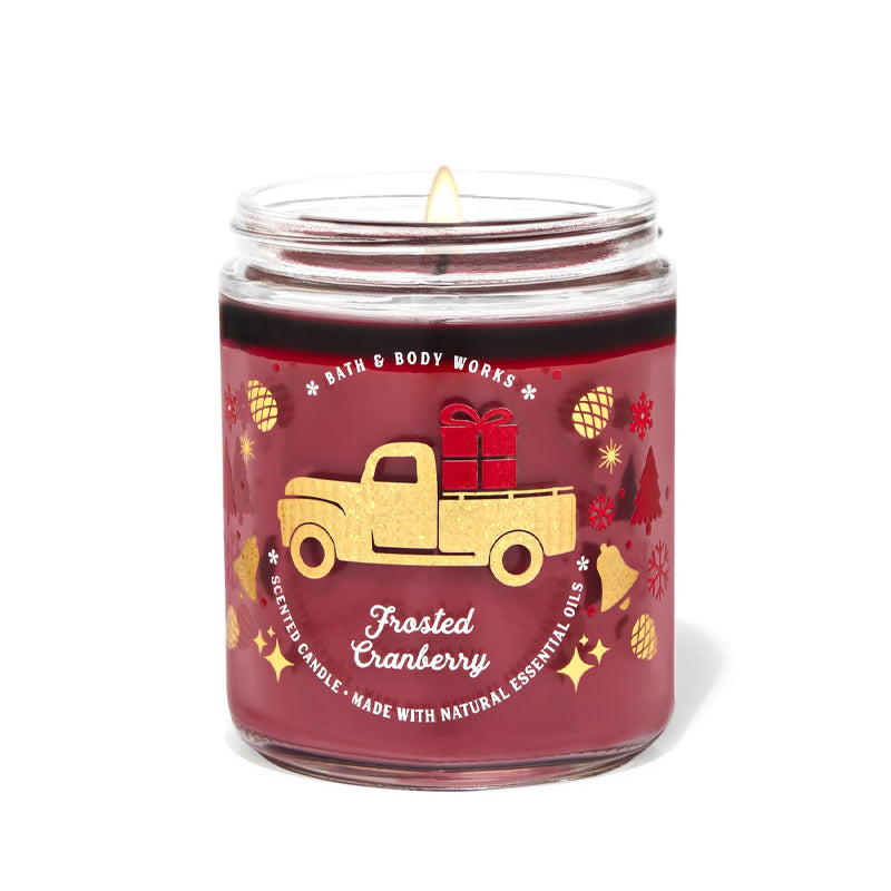 BBW Frosted Cranberry Scented 1 Wick Candle - Shams Shopping Centre Bath & Body Works  