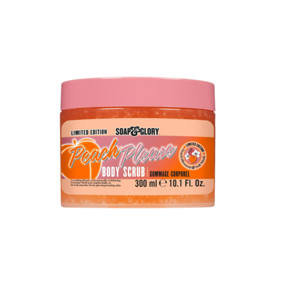 Soap & Glory Peach Please Body Scrub 300ml - Shams Shopping Centre Soap & Glory  