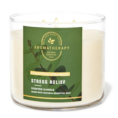 BBW White Barn Stress Relief Scented Candle 411g - Shams Shopping Centre Bath & Body Works  