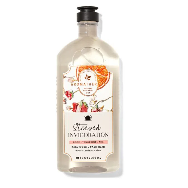 BBW Aromatherapy Steeped Invigoration Rose Body Wash 295ml - Shams Shopping Centre Bath & Body Works  