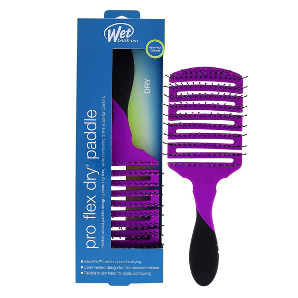 WB Pro Flex Dry Paddle Brush-Purple - Shams Shopping Centre WB  