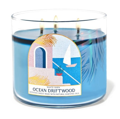 BBW White Barn Ocean Driftwood Scented Candle 411g - Shams Shopping Centre Bath & Body Works  