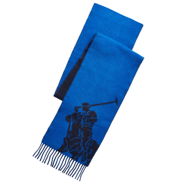 Ralph Lauren Polo Men's Scarf-Navy/Royal - Shams Shopping Centre Ralph Lauren  