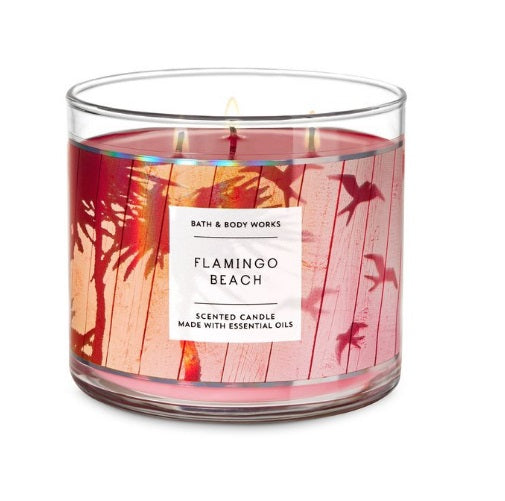 BBW Flamingo Beach Scented Candle 411g - Shams Shopping Centre Bath & Body Works  