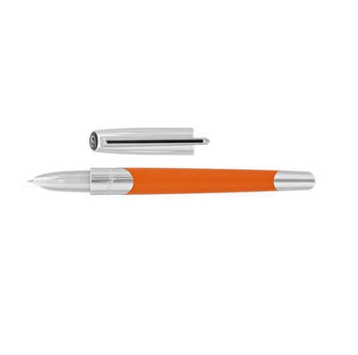 ST Dupont W1 Defi Mil Fp Silver/Matt Orange 400737 - Shams Shopping Centre ST Dupont  