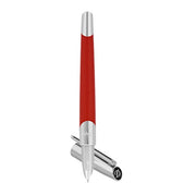 ST Dupont W1 Defi Mil FP Silver/Matte Red 400739 - Shams Shopping Centre ST Dupont  