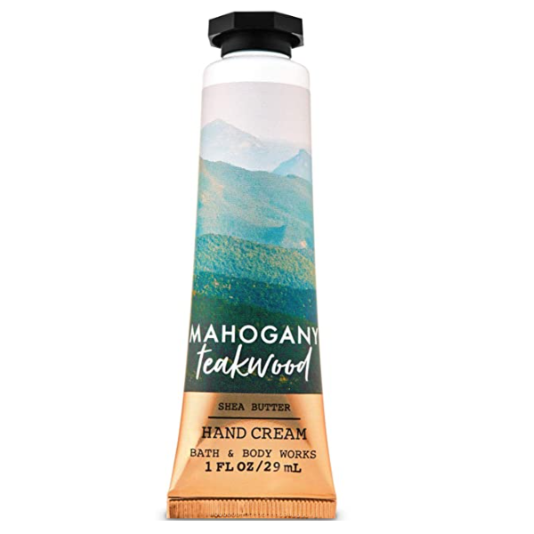 BBW Mahogany Teakwood Hand Cream 29ml - Shams Shopping Centre Bath & Body Works  