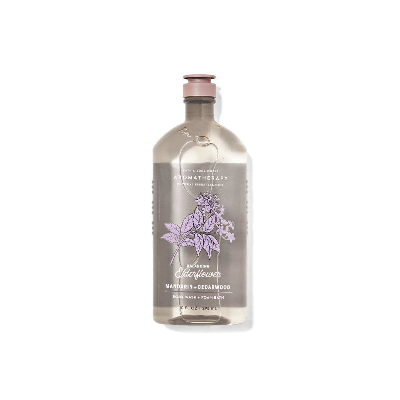 BBW Aromatherapy Balancing Elderflower Body Wash 295ml - Shams Shopping Centre Bath & Body Works  
