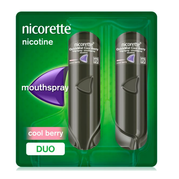 Nicorette QuickMist Cool Berry 1mg Mouthspray 2p