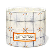 BBW White Barn Fresh Lemon Waves Scneted Candle 411g - Shams Shopping Centre Bath & Body Works  
