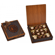 Bolci Belgian Wood Praline Collection Box Bronze 175g - Shams Shopping Centre Bolci  