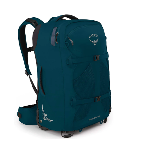 Osprey Far Point WHLD Travel Pack 36 Petrol Blue O/S 2197 cu.in/36 L - Shams Shopping Centre Osprey  