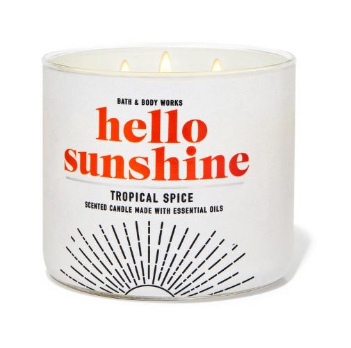 BBW White Barn Hello Sunshine Scented Candle 411g - Shams Shopping Centre Bath & Body Works  