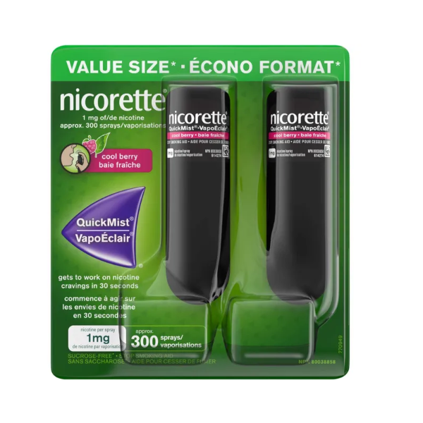 Nicorette QuickMist Cool Berry 1mg Mouthspray 2x300