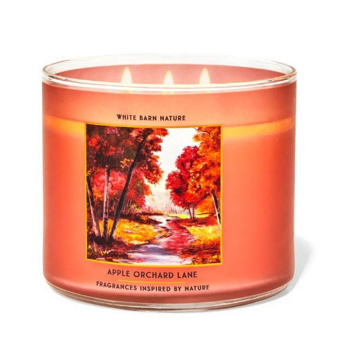 BBW White Barn Apple Orchid Lane Scneted Candle 411g - Shams Shopping Centre Bath & Body Works  