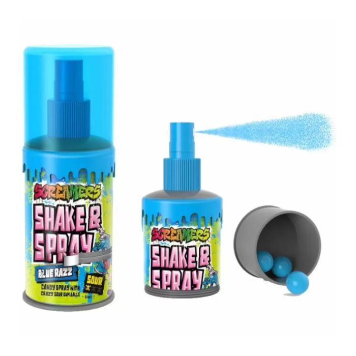 Screamers Shake & Spray Blue Razz 60ml