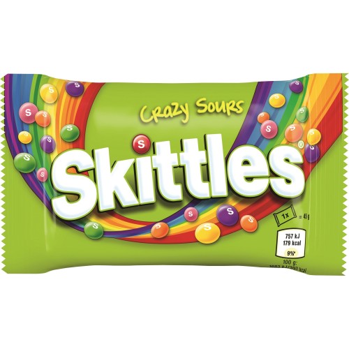 Skittles Crazy Sours 45g - Shams Shopping Centre Skittles  