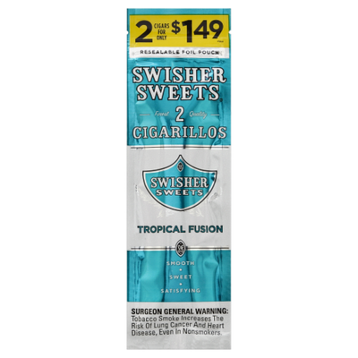 Swisher Sweets Cigarillos Tropical Fusion 2p - Shams Shopping Centre Swisher Sweets  