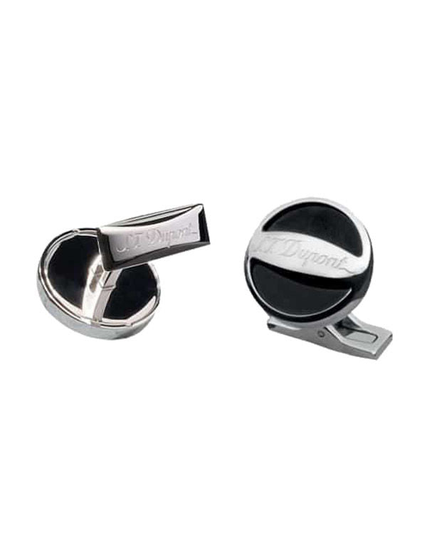 St.Dupont CL Round Script Black/Steel (005590) - Shams Shopping Centre ST Dupont  
