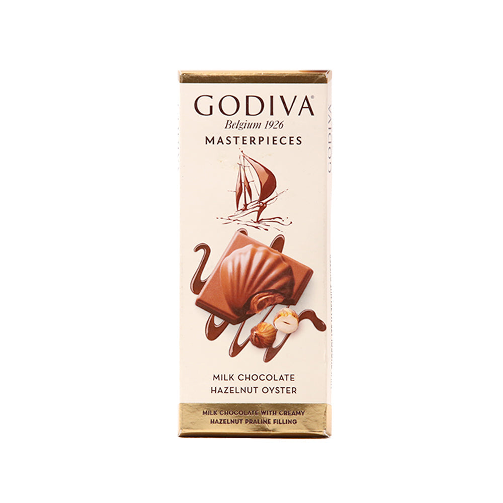 Godiva Masterpieces Milk Chocolate Hazelnut 83g - Shams Shopping Centre Godiva  