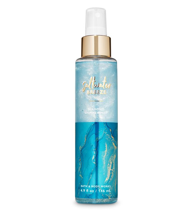 BBW Saltwater Breeze Shimmer Mist 146ml - Shams Shopping Centre Bath & Body Works  