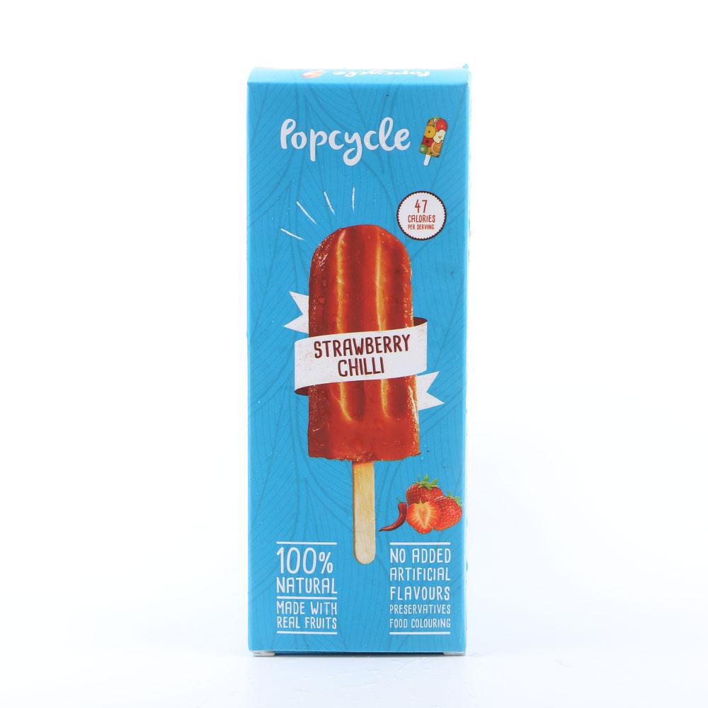 Popcycle Strawberry Chilli Ice Cream 85grm - Shams Shopping Centre POPCYCLE  