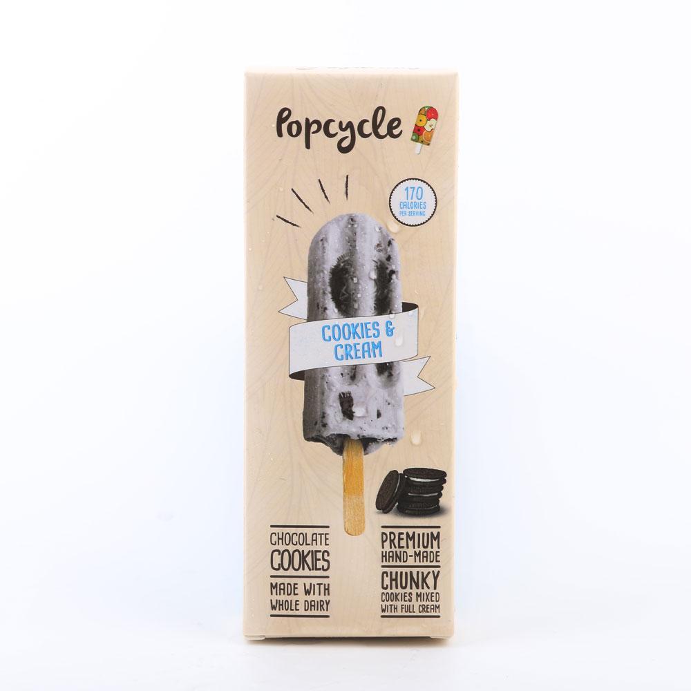 Popcycle Cookies & Cream Ice Cream 85grm - Shams Shopping Centre Popcycle  