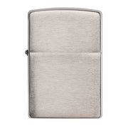 Zippo Lighter Reg Brush Fin Chrome 200 - Shams Shopping Centre Zippo  