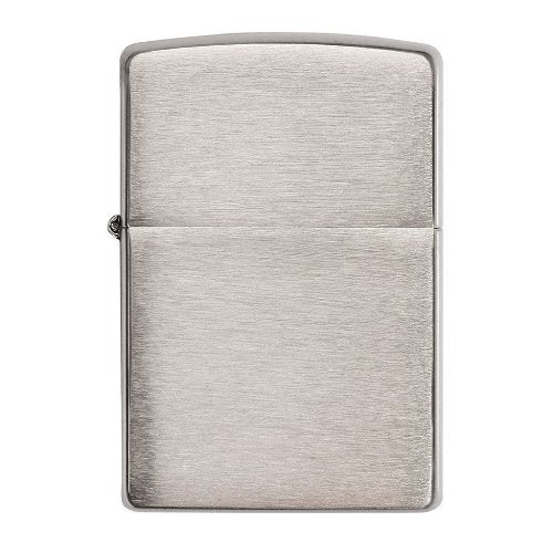 Zippo Lighter Reg Brush Fin Chrome 200 - Shams Shopping Centre Zippo  
