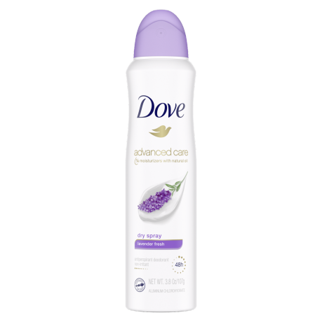 Dove Advanced Care Lavender Fresh Body Spary 107g - Shams Shopping Centre Dove  