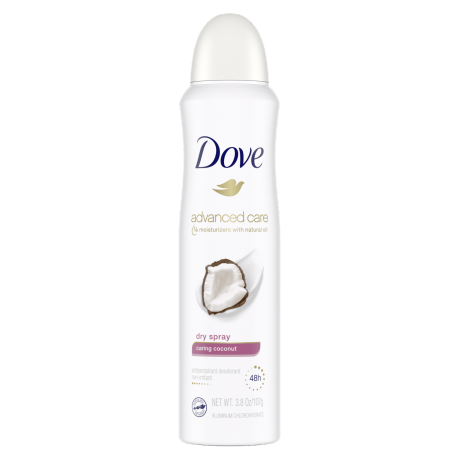 Dove Advanced Care Caring Coconut Body Spary 107g - Shams Shopping Centre Dove  