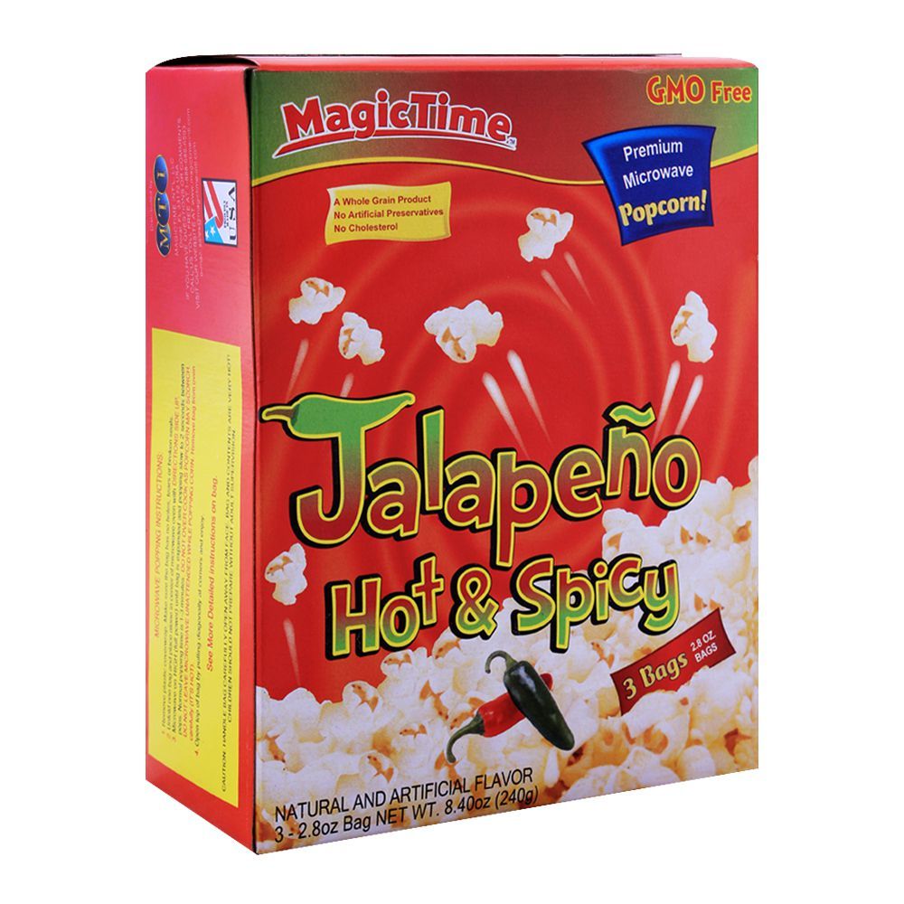 MagicTime Jalapeno Hot & Spicy Popcorns 240g - Shams Shopping Centre Shams Shopping Centre  