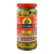 Figaro Spanish Olives Stuffed With Pimiento Paste 200g - Shams Shopping Centre Fegaro  
