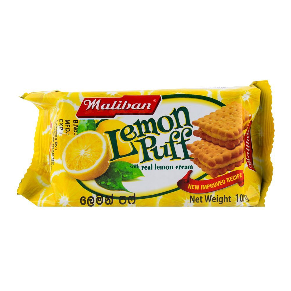 Maliban Lemon Puff 100g - Shams Shopping Centre Shams Shopping Centre  