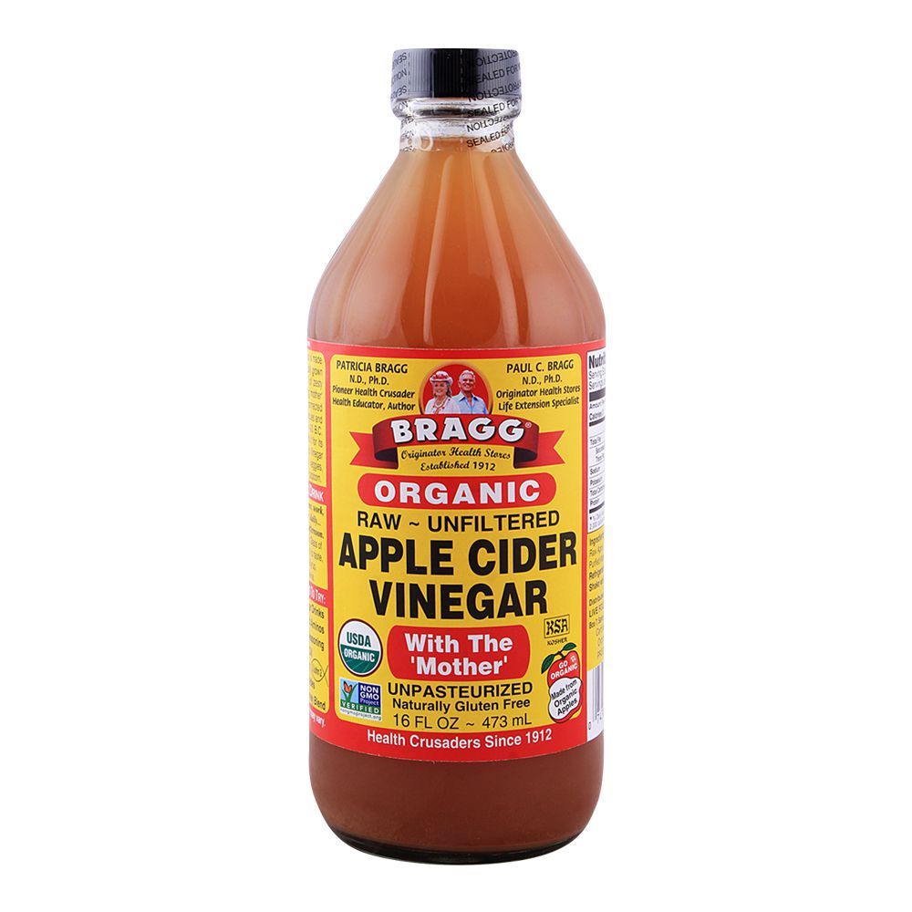 Bragg Organic Apple Cidar Vinegar 473ml - Shams Shopping Centre Bragg  