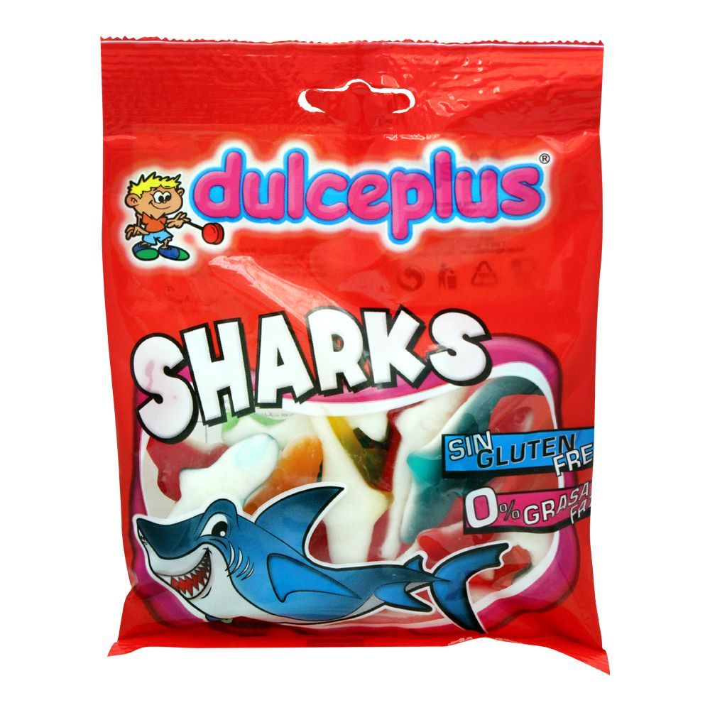 Dulceplus Jelly Sharks 100g - Shams Shopping Centre Dulceplus  