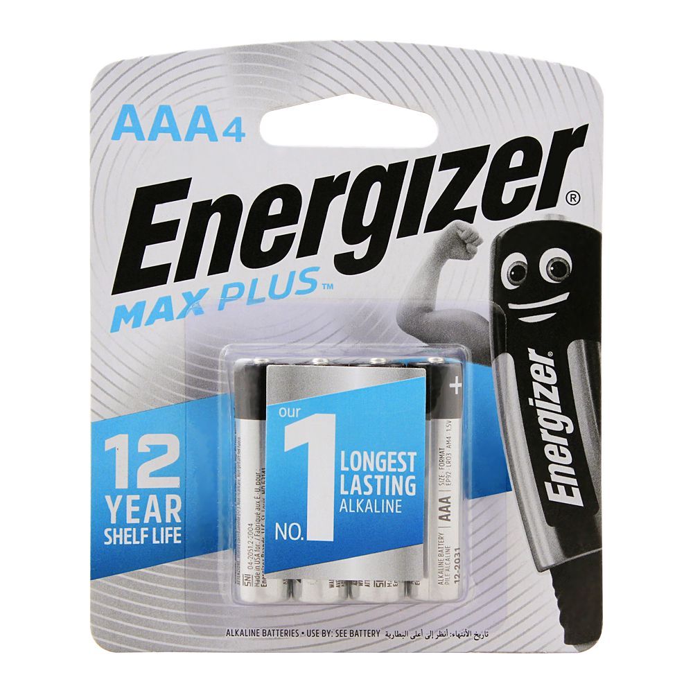 Energizer Max Plus BP4 AA4 - Shams Shopping Centre Energizer  