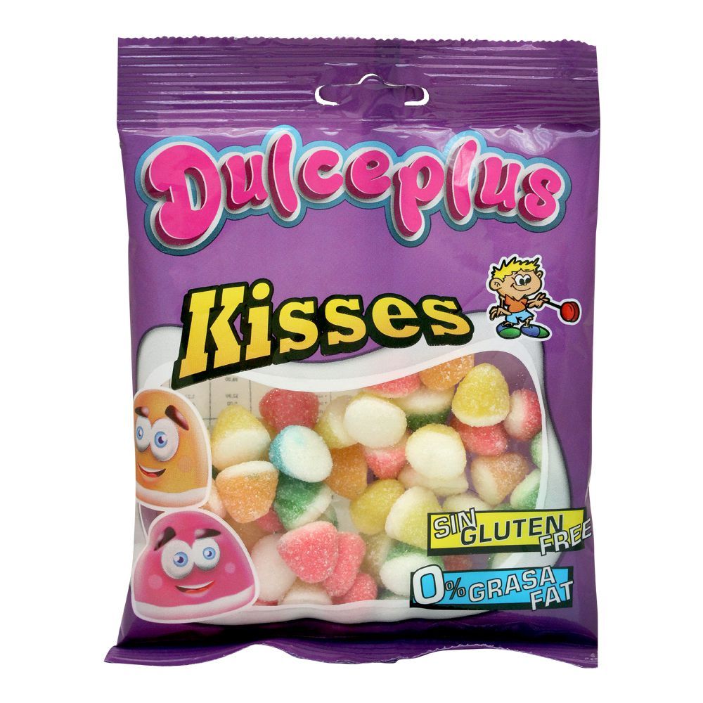 Dulceplus Mini Sugard Assorted Kisses Jelly 100g - Shams Shopping Centre Dulceplus  
