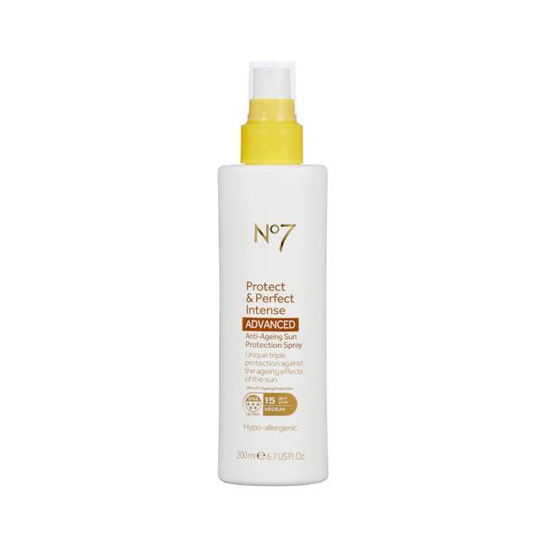 Boots No7 Protect & Perfect Intense Anti Ageing Sun Protection Spray SPF15 200ml - Shams Shopping Centre Boots  